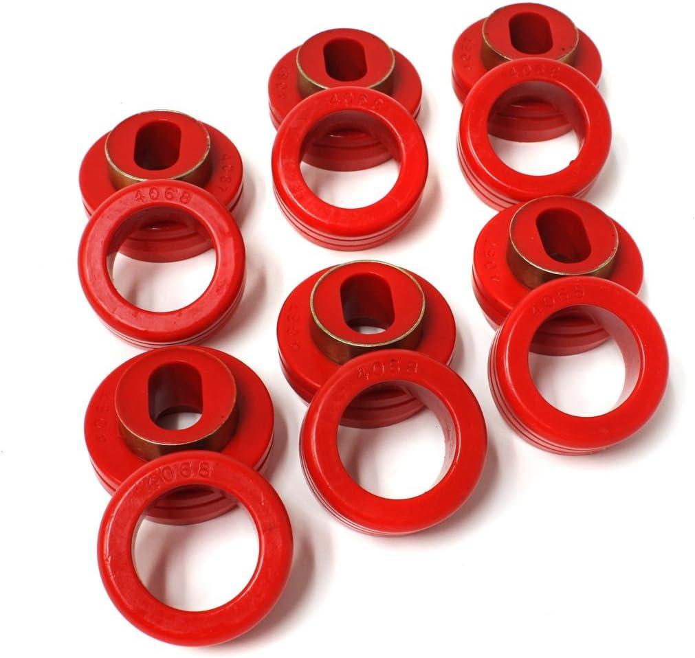 Energy Suspension 3-4132R Body Mount Bushing Set 1983-2004 Chevy S10 Blazer & GM, 16 Pcs