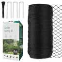 Bird Netting for Garden, Fetanten Netting for Garden Protection Vegetables Fruit Trees Blueberry from Birds Deer Poultry, Heavy Duty Woven Mesh Net Animal Fencing with Ties and Staples