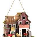Gifts & Decor Country Farmstead Rustic Barnyard Wooden Bird House
