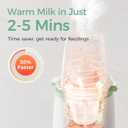 Momcozy Bottle Warmer, Fast Bottle Warmers for All Bottles with Timer, Accurate Temperature Control and Automatic Shut-Off, Multifunctional Bottle Warmer for Breastmilk Green+White