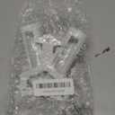 PEUTIER Double Flag Pole Bracket Holder, V Shape Premium Aluminum Alloy Flagpole Holder Mounting Bracket Heavy Duty Flagpole Carrier Double Slot Double Flag Pole Bracket Holder(White)