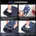 Tensea for iPhone 17 Pro Max Camera Lens Protector, Metal Aluminum Alloy Tempered Glass Cover Camera Screen Protector Accessories, Case Friendly