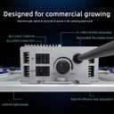 420W Led Grow Lights for Indoor Plants Full Spectrum Foldable and dimmable LED Grow Lights Daisy Chain 4x4/5x5ft Coverage Bar Style Growing Lamp for Indoor Plants, 420.0