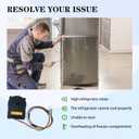 EAU63923602 Refrigerator Condenser Fan Motor Compatible with LG Fridge Refrigerator Cooling Fan Motor Assembly Replaces ODM-001F-4B DC 12V 1A for Fridge Radiator Freezer Freezing Fans