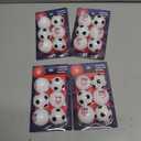 4 x Jacent U.S. Soccer Table Tennis Balls: Official Licensed Product, 6 Count, 40mm Ping Pong Balls w/Logo and Soccer Ball Designs, Recreation Quality for Practice and Pong Play