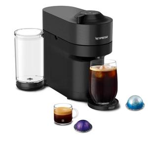 Nespresso Vertuo Pop+ Coffee and Espresso Machine by De'Longhi, Liquorice Black