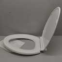 KOHLER 4636-RL-0 Cachet ReadyLatch Elongated Slow Close Toilet Seat, Soft Close Toilet Seat Quiet Lid, Contoured Grip-Tight Bumpers Installation Hardware, Apartment Essentials, White