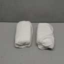 2-Pack Waterproof Baby Crib Sheets for Boys, Girls - 52x28 Viscose Derived from Bamboo Toddler Bed Sheet Neutral, Fitted Crib Mattress Protector Cover for Baby Bedding, Soft & Gentle (Soft White)