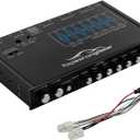 TOPSTRONGGEAR TSG7EQ 7-Band Car Audio Graphic Equalizer with Front 3.5mm Aux Input, High Voltage RCA Outputs and High Level Speaker Inputs