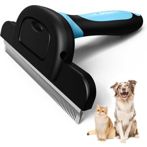 MIU COLOR Long Hair Pet Grooming Brush, Deshedding Tool for Medium and Large Dogs & Cats, Effectively Reduces Shedding by up to 95% for Pet Hair, Blue