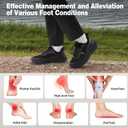 Women's Orthopedic Trail Running Shoes: Comfortable Arch Support Plantar Fasciitis Orthotic Athletic Sneakers, Casual Flat Feet High Arch Tennis Walking Work Hiking Shoes for Foot Heel and Pain Relief (8.5, W1-black)