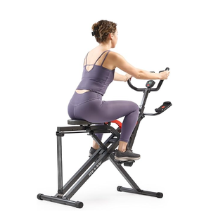 Sunny Health & Fitness Smart Heavy Duty Row-N-Ride, Squat Assist Trainer for Full Body Workout, 350 LB Capacity, 5-Level Resistance, Padded Seat, and Free SunnyFit App Connection – NO. 077PLUSSMART