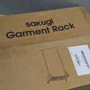 Sakugi Clothes Rack - Large-Capacity Clothing Racks for Hanging Clothes with Lockable Wheels, Space-Saving Metal Coat Rack for Bedroom, Laundry Room, Entryway, 45.6" x 16.9" x 59", Silver