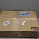 [Upgraded 1000D Heavy Duty Fabric] 48 Inch Fire Pit Cover Round for 46- 48 Fire Pit/Tables, Waterproof Tear & Fade Resistant Firepit Cover with Buckle, Drawstring, Air Vent (48D x 24H, Black)