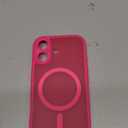 TOCOL for iPhone 17 Case, Full Camera Protection, Built-in Magnetic Ring, Compatible with Magsafe Charger, Drop Protection, Translucent Matte Phone Case for iPhone 17 6.3 inch (Hot Pink)