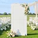 6FT Square Arch Backdrop Stand, Reusable PVC Board and SUV Friendly Tool-free Assembly, 36lbs Heavy Duty, Decor for Birthday Wedding Baby Shower, Backdrop for Planner and Personal Event