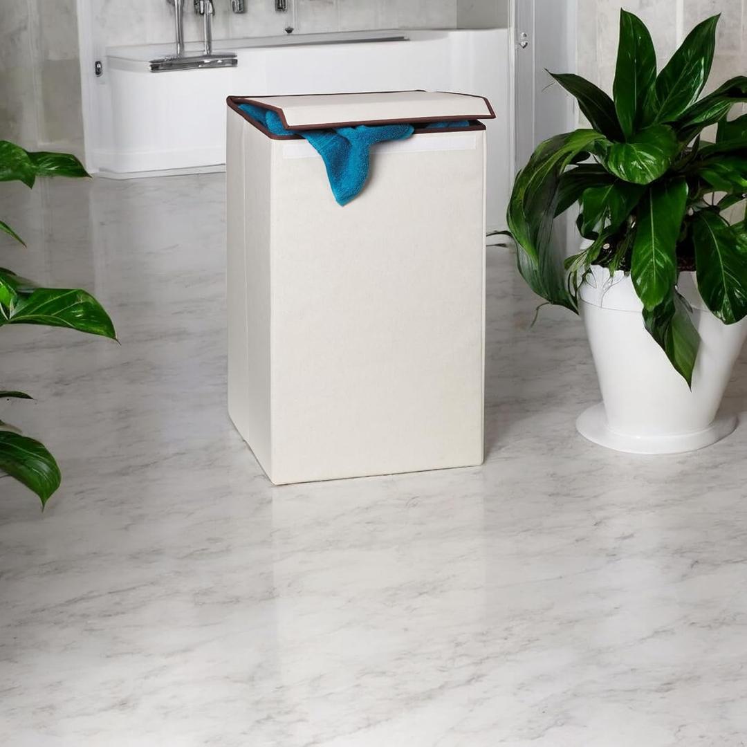 Honey-Can-Do Collapsible Square Hamper With Mildew-Resistant Liner, 15 x 15 x 25 H