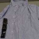 Seenelling 4 Pcs Burger Costume Striped Shirt Disposable Cook's Cap Belts Blank Badge for Men Women Halloween Movie Cosplay(L)