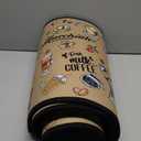 Coffee Kitchen Rugs,Non Skid Washable Microfiber mats for Kitchen Floor,Coffee Theme Kitchen Cushioned Runner Rug Decor Sets of 2 Pieces,17"x 47"+17"x 30"