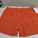 ODODOS Men's Athletic Shorts with Pockets 5" Quick Dry Lightweight Workout Gym Running Shorts, Rust, X-Large