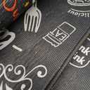 Kitchen Rugs Sets of 3 Non-Slip Washable Rugs with Rubber Backing, Cushioned Comfort Floor Mats for Kitchen, Entryway, Laundry Room, Hallway - Black, 17"x30"+17"x47"+17"x59"