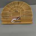 Women's Handmade Bamboo Handbag Summer Beach Sea Tote Bag