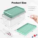 Mini Ice Cube Trays for Freezer, Small Round Ice Cube Molds 104x3 PCS Tiny Pebble balls, Crushed Ice Trays with Lid & Bin, Easy Release Nugget Ice Ball Maker for Chilling Drink, Coffee, and Juice