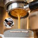 54mm Bottomless Portafilter Fit Breville Barista Express Machines BES870XL 880BSS 878BSS 840XL 500BSS 450BSS BES500,3 Ears Espresso Portafilter with 18g Basket