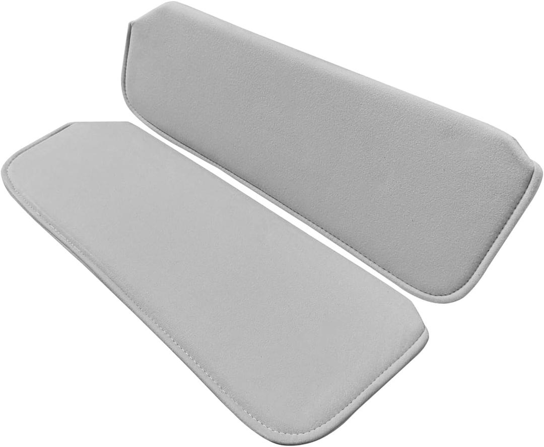 Tokinng Car Sun Visor Pair Grey Fit for Chevy GMC Pickups Truck 1988-1998, Full Size Driver and Passenger Side Sun Visor Replaces 38-2118-LG, SV201-1808, 15963109