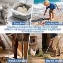 Chicken Poop Scooper for Sand, 15-Inch Large Adjustable Metal Chicken Poop Scooper, Chicken Manure Scoop is Suitable for Cleaning Chicken Coops, Stables, Cat Litter Boxes, Pastures