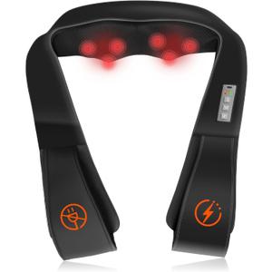 AMZPONY Cordless Neck Massager, Shiatsu Neck and Back Massager