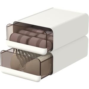 Underwear Organizer Drawer, Stackable Closet Organizers and Storage Box for Bras, Socks, Scarves, Ties, Belt (1 pack)