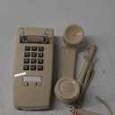 Retro Wall Phones, Old Wall Mounted Phone Landline Phone with Loud Mechanical Ringing Vintage Wall Corded Telephone with Volume Adjustable for Home, Hotel, School and Office (Beige)