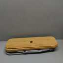 BAMBOO LAND- Toilet Paper Storage with Bamboo Lid for 12 Rolls, Gray, Waterproof Bamboo Toilet Paper Holder Basket