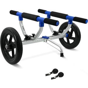 Kayak Cart, Paddle Board Cart Kayak Trolley Canoe Dolly SUP Carrier with Airless Tires