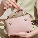 3 x 6 Pcs Travel Jewelry Bags for Women Girl, Velvet Jewelry Pouch, Small Clear Jewelry Bag, Zippered Jewelry Organizer, Luxury Jewelry Gift Bags (Beige)