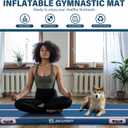 AKSPORT Gymnastics Air Mat Tumble Track Tumbling Mat Inflatable Floor Mats with Air Pump for Home Use/Tumble/Gym/Training/Cheerleading/Parkour/Beach/Park/Water