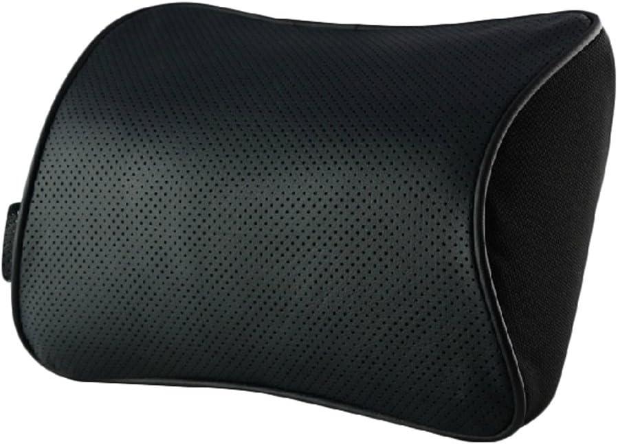 Leather Car Neck Pilloe Bone Pillow One Piece (Black)