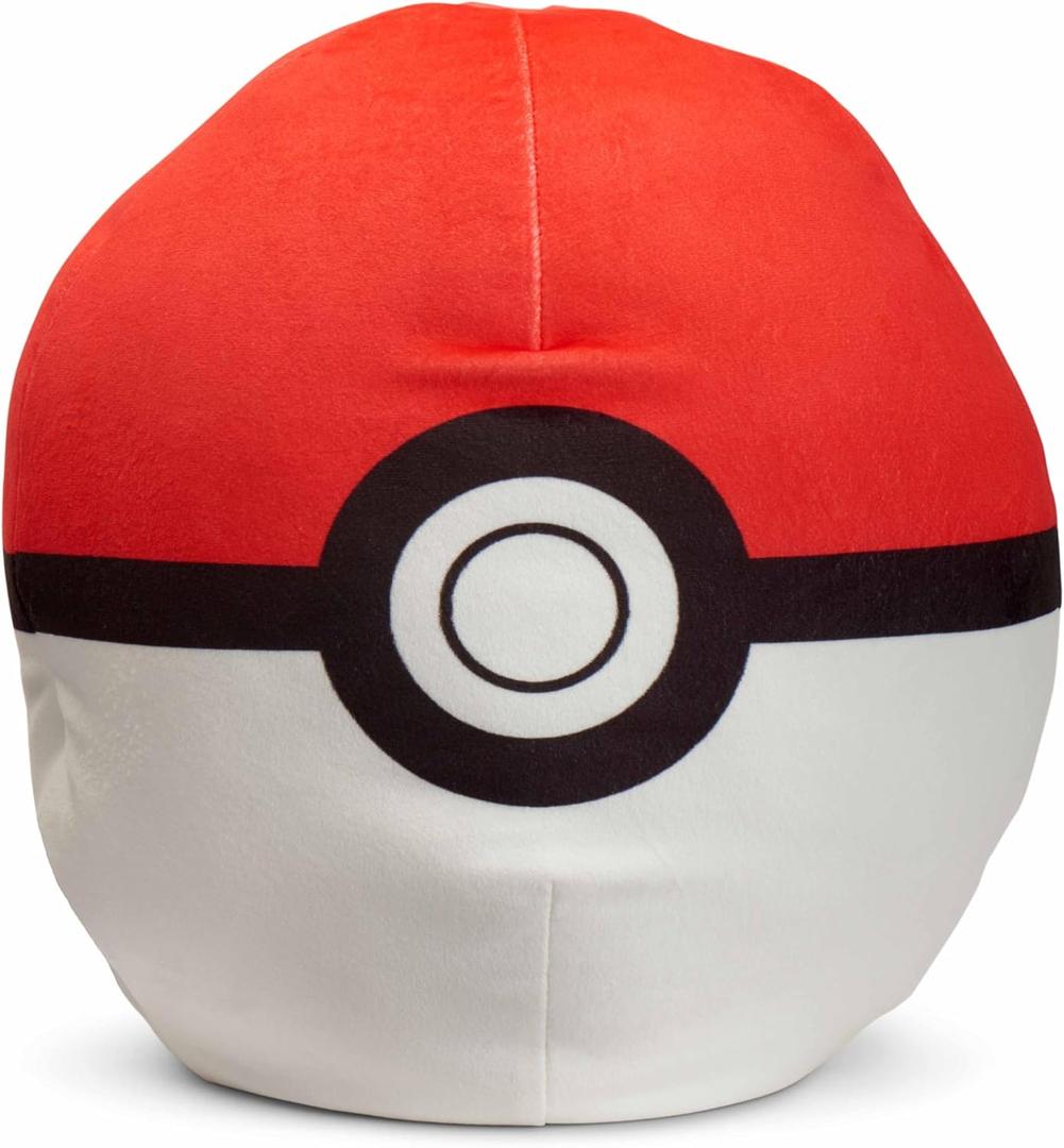 Northwest Ultra Soft Cloud Pillow Plush Cushion, Pokeball Inspired Throw Pillow for Boys and Girls, Anime-Inspired Bedroom, 11" Plush Bedding Accent