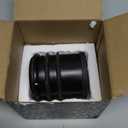 Sumnacon Heavy Duty Floor Door Stopper No Drill - Durability Stainless Steel Door Stop with Anti-Skid Rubber - Contemporary Safety Doorstop for Home Office Commercial Industrial, Black (3X3.1Inch)