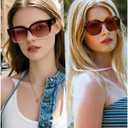 KANASTAL Over Glasses Sunglasses Polarized Fit Over Sun Glasses Oversized Design Fashion Wrap Around Shades 2 Pack