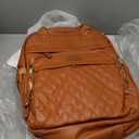 ANWTOTU Leather Baby Diaper Bags with Changing Station,Extra large Capacity Baby Diaper Bag Backpack,Waterproof Baby Essentials(Brown)