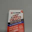 Fly Strips Indoor Sticky Hanging 24pk with Pins. Non Toxic Outdoor Fly Trap Indoor for Home. Flies Tape Paper Trap Ribbon Roll for House Gnat Fruit and Housefly. Bug Catchers for Inside Home Flypaper