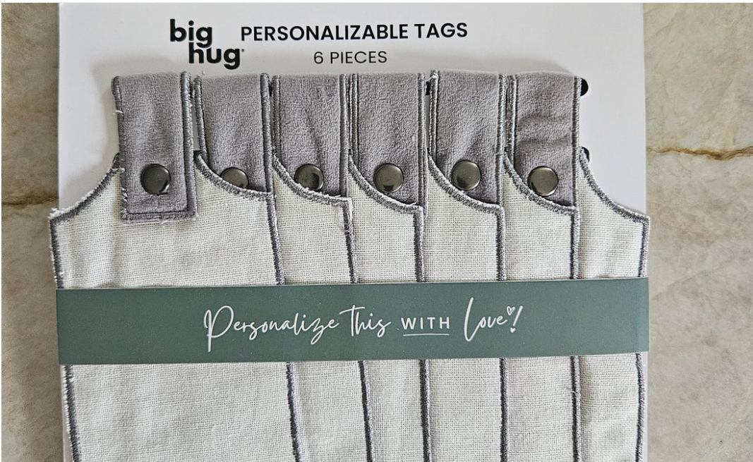 Glory Haus Big Hug Custom Blanket - 35" x 50" Personalized Blanket with 11 Writeable Tags, Inspirational Gifts for Women and Men, 100% Cotton Get Well Gifts (Blanket Tags, 3" x 6")