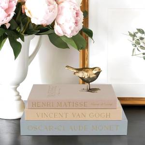 Set of 3 Linen Decorative Books for Home Decor,Modern Faux/Fake Decorative Book Stack for Decoration,Aesthetic Books Storage Box for Coffee Table/Bookshelf/Mantel Decor (Gray)