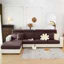 Sofa Covers Couch Covers for Sofa Pet Friendly Couch Cushion Covers Universal Sofa Covers Washable Stretch Slipcovers for Sectional Sofa (Texture Brown, Back Cover M)