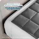 Bare Home Weighted Blanket King Size 30lb (80" x 87") for Adults - Minky Fleece - Premium Heavy Blanket Nontoxic Glass Beads (Grey, 80"x87")