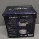 OVENTE Electric Kettle with 1.7L Borosilicate Glass, 1500W Instant Water Boiler and Heater for Coffee or Tea, BPA Free, Easy to Fill Lid, Auto Shut-Off and Boil Dry Protection, Silver KG612S