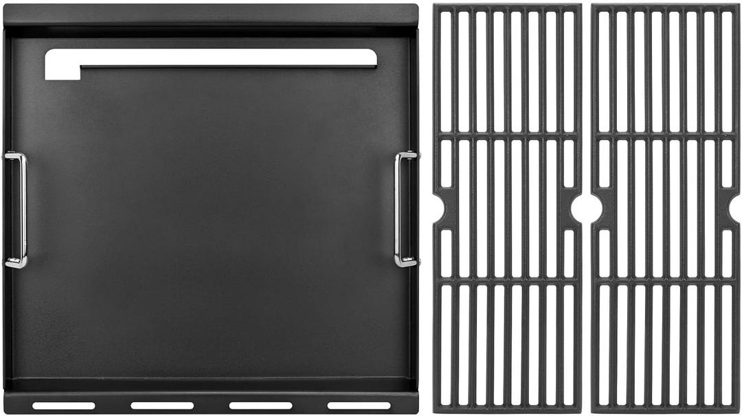 Full Size Griddle Inserts for Char-Broil Performance 5 Burner Grill,Flat Top Griddle for Charbroil Grill 463275517 463243518 463243519 463275717 463372017,Replace for G470-0002-W1 G470-0003-W1