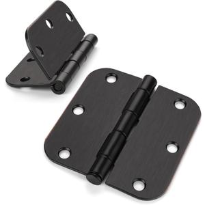 Haidms 48 Pack Oil Rubbed Bronze Door Hinges 3.5 Inch Brushed Bronze Interior Door Hinges with 5/8" Radius Corner Removable Pin